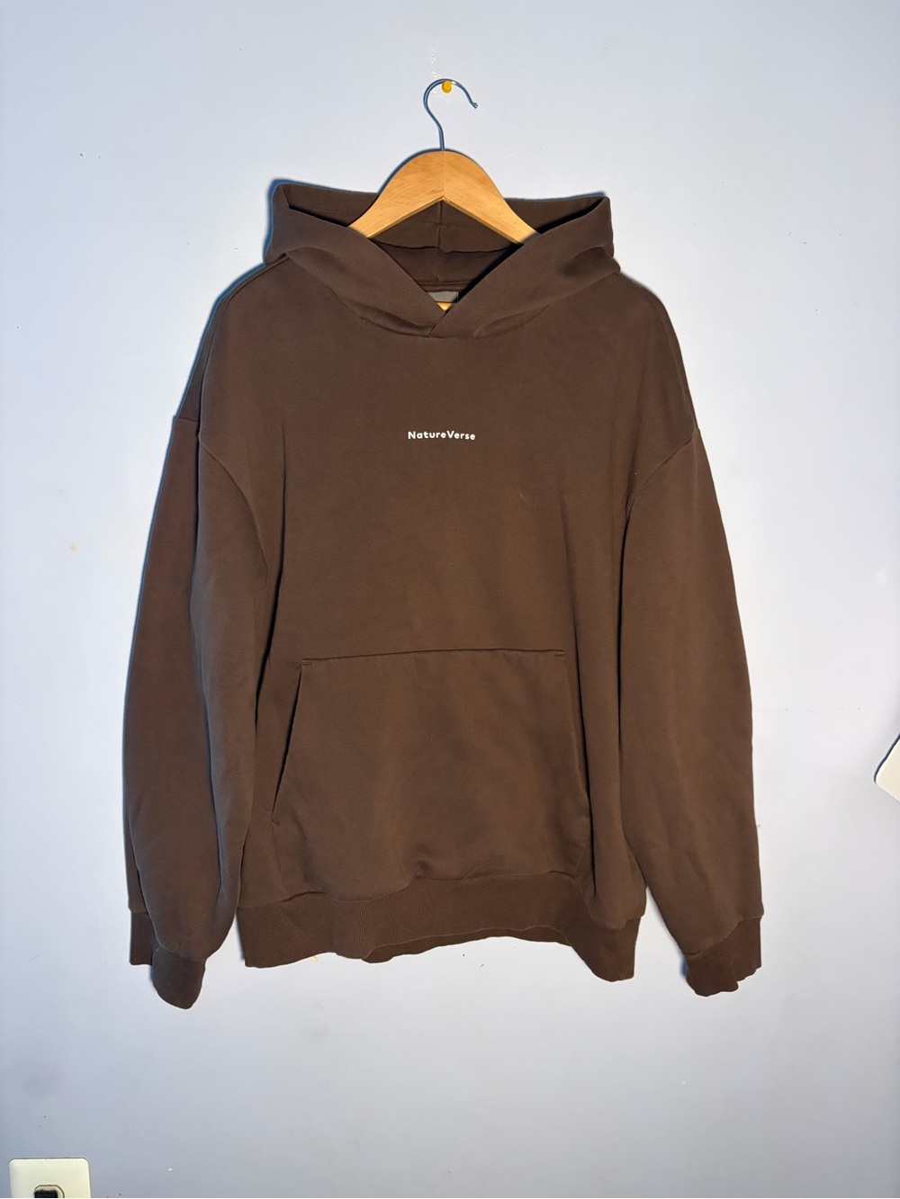H&M Brown Pullover Hoodie with Front Pocket